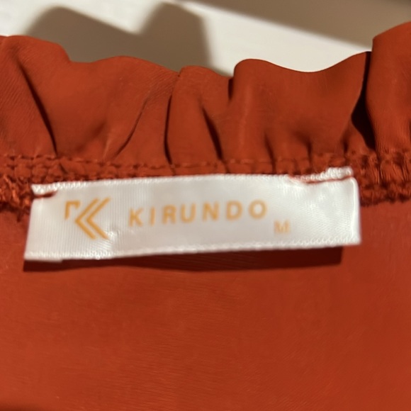 Rust colored tiered dress - Picture 5 of 7